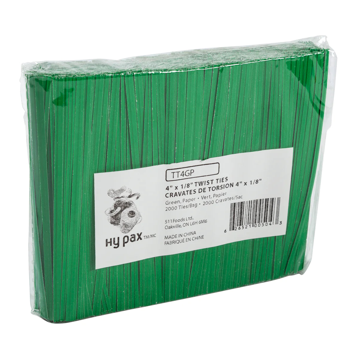 Hy Five - 4" Twist Ties - Green TT4GP