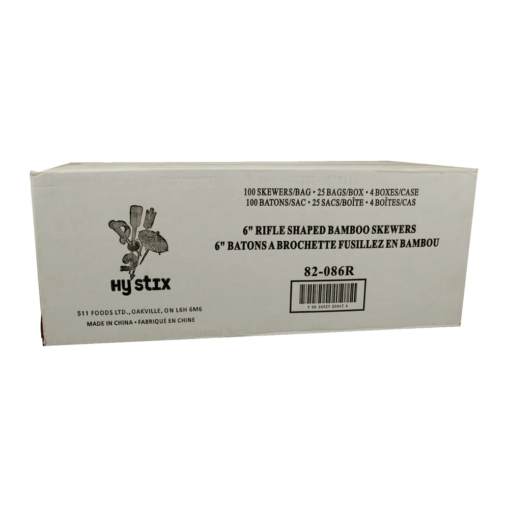Hy Stix Skewer Rifle Bamboo 6" 82-086R