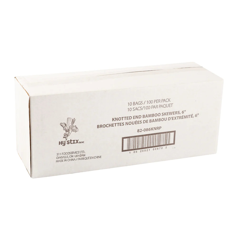 Hy Stix Skewer Knotted Bamboo 4" 82-084KN