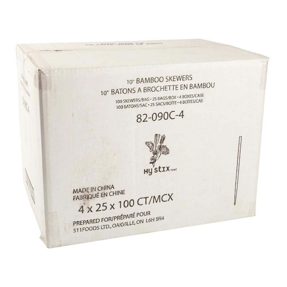 Hy Stix Skewer Bamboo 10" 82-090C-4