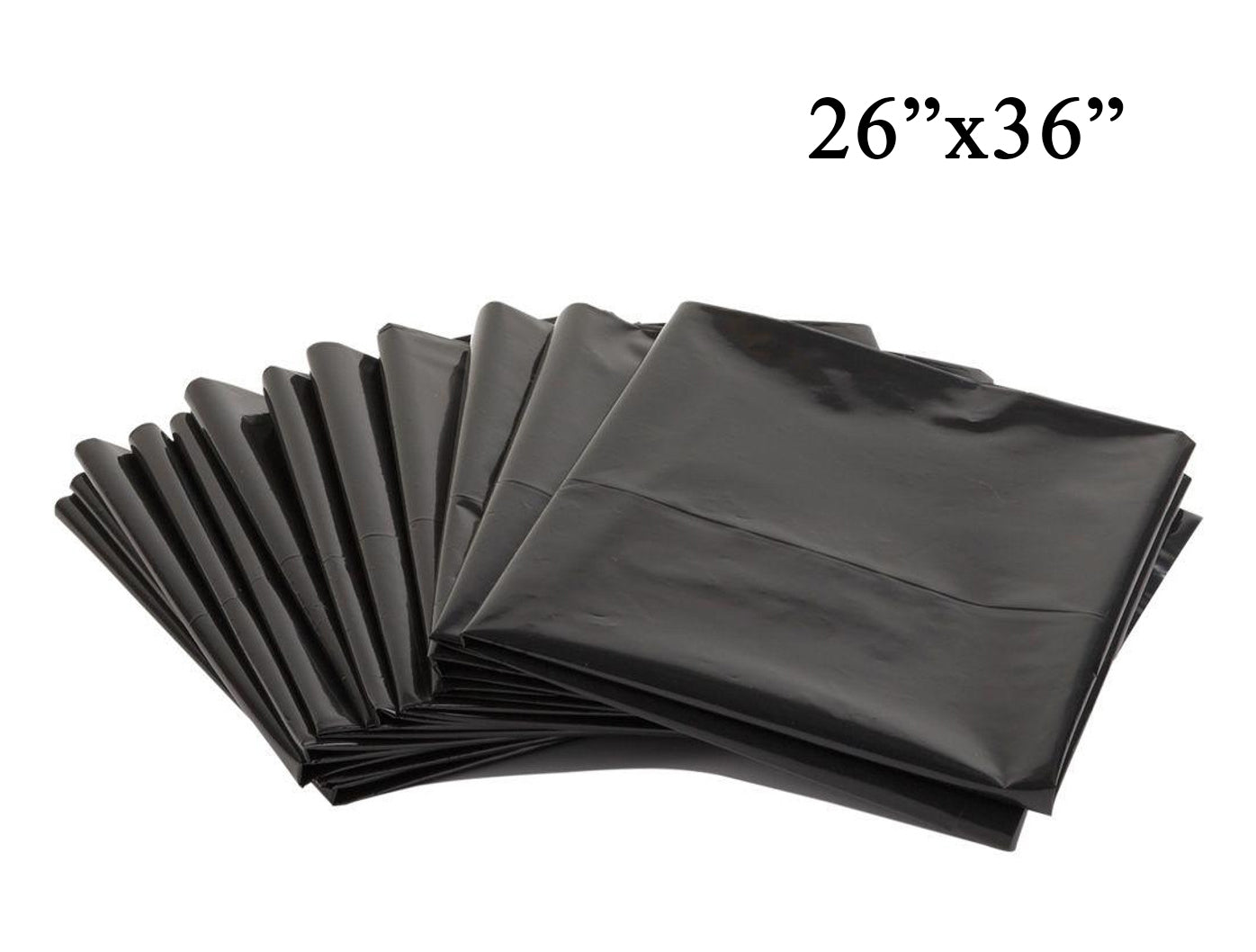 Garbage Bags - Strong - Black - 26"X36"