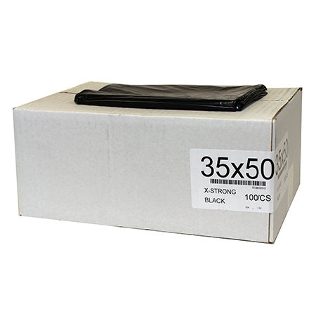 Garbage Bags - X Strong - Black - 35"X50"