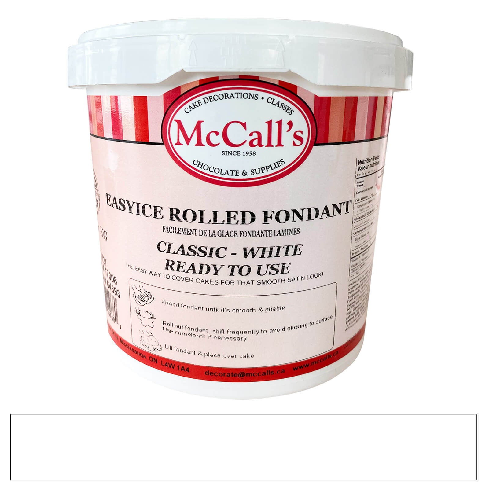 McCall's - Fondant Easyice White Professional