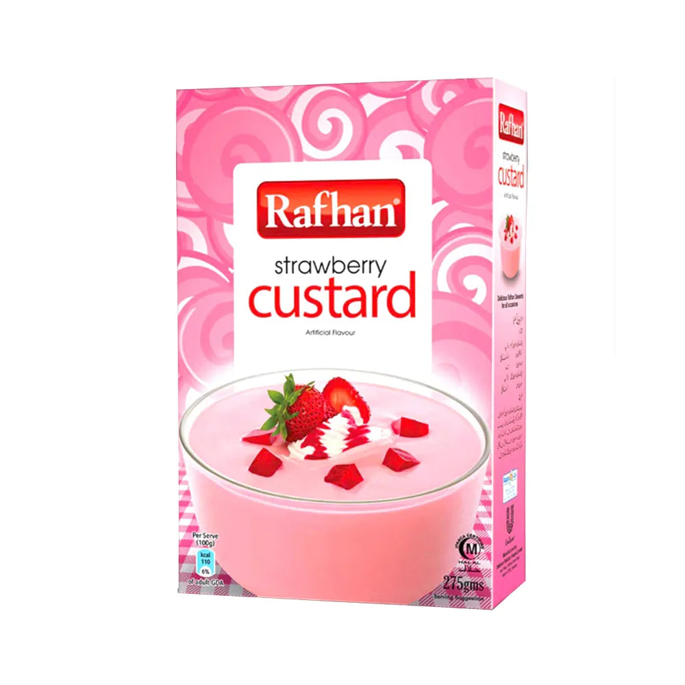 Rafhan - Custard Powder - Strawberry - 275g