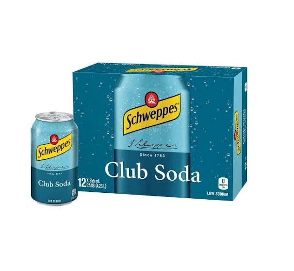 Schweppes - Club Soda - Cans