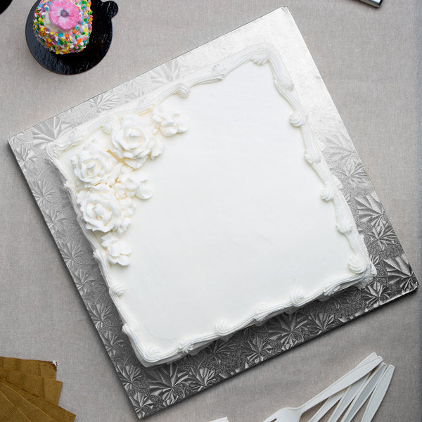 Enjay - Cake Board - Square - Silver - 14X1/2