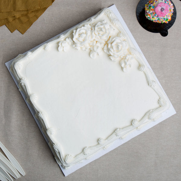Enjay - Cake Board - Square - White - 8X1/2