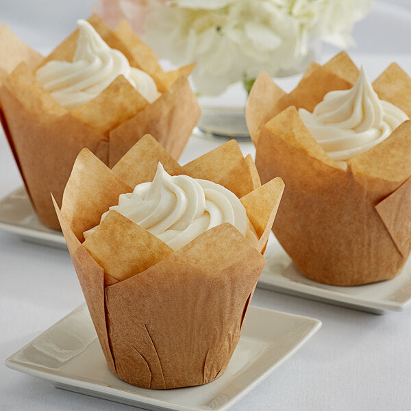 Enjay - Muffin Cups - Tulip - Natural
