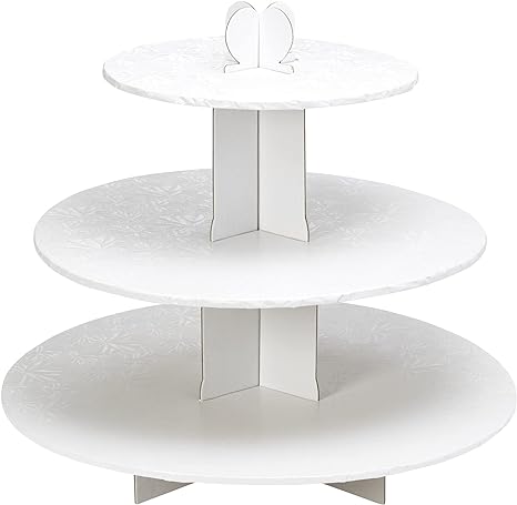 Enjay - 3 Tier Cupcake Stand - White