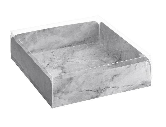 Enjay - 10X10 Marble Meats & Treats Box w/ Lid