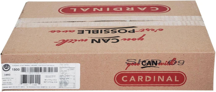 Cardinal 4 Oz Veggie Burgers - Halal Certified 1800