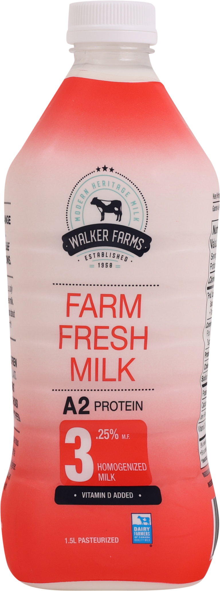 Walkers farm - A2 Milk - 3.25% - 1.5L