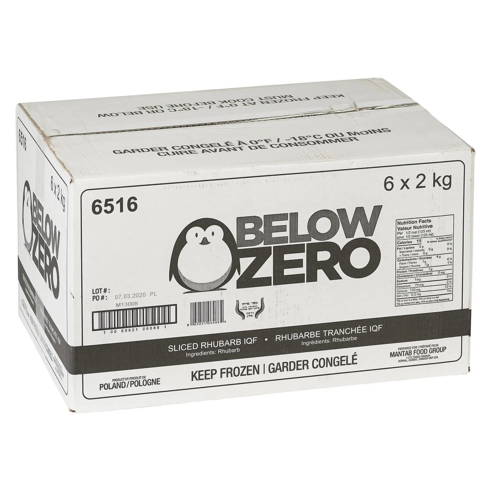 Below Zero - IQF Rhubarb