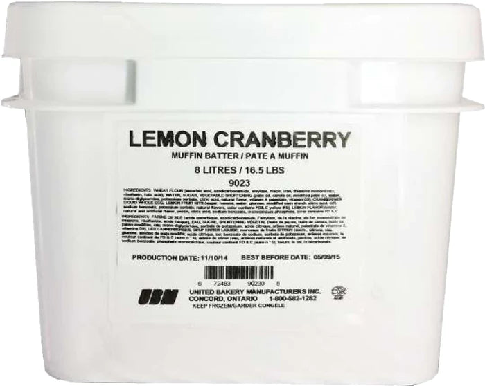 Muffin Batter - Lemon Cranberry(United Bakery)