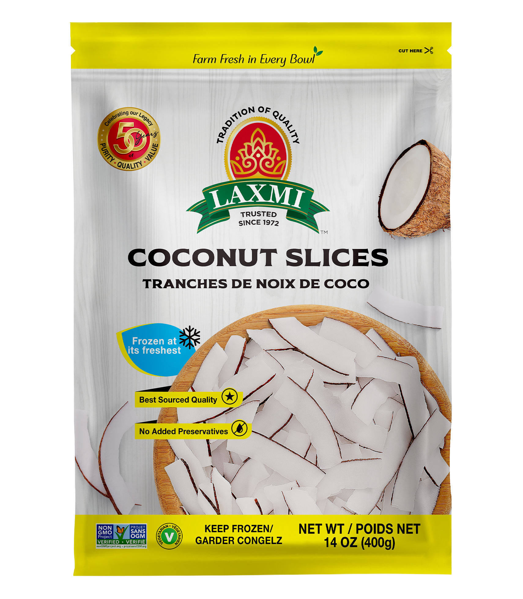 Laxmi - Frozen Coconut Slices - 400g