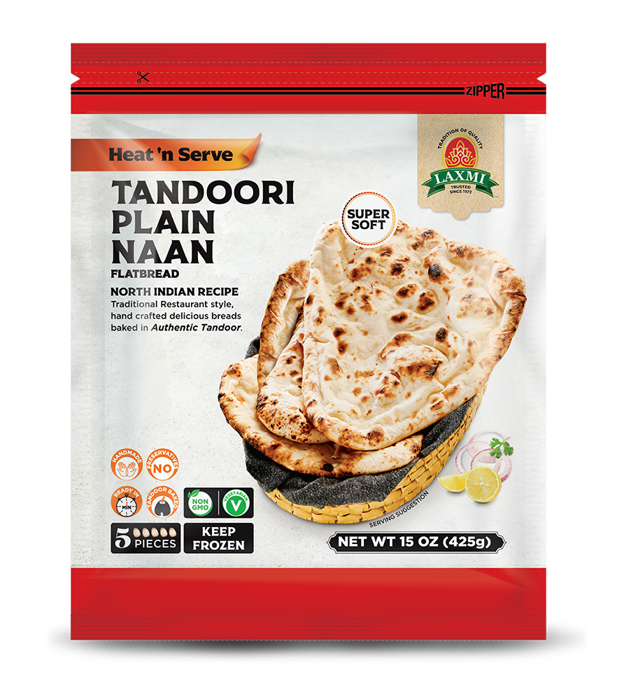 Laxmi - Tandoori Naan - Plain - 5Pcs