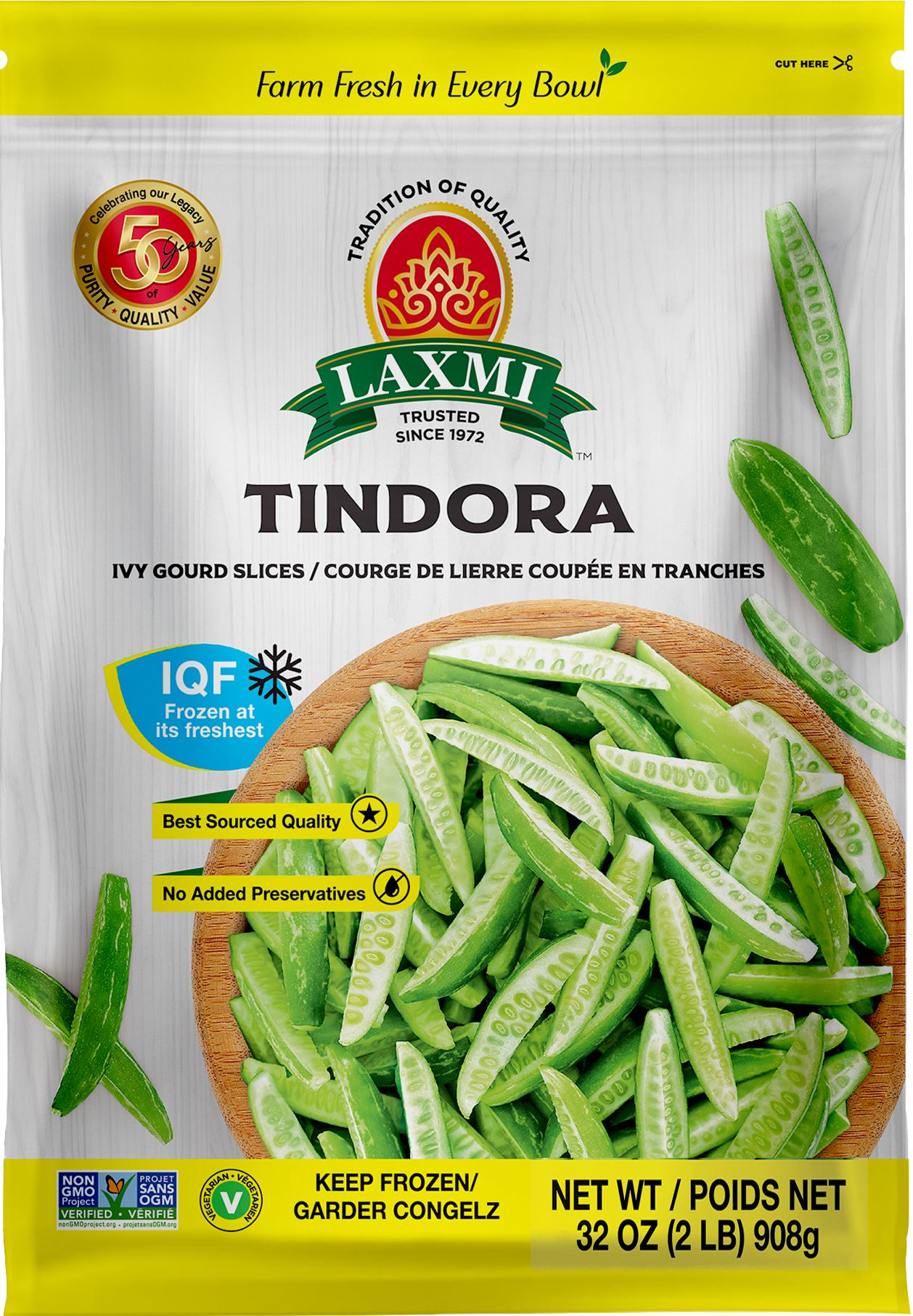 Laxmi - Tindora Cut - Bulk - 908g