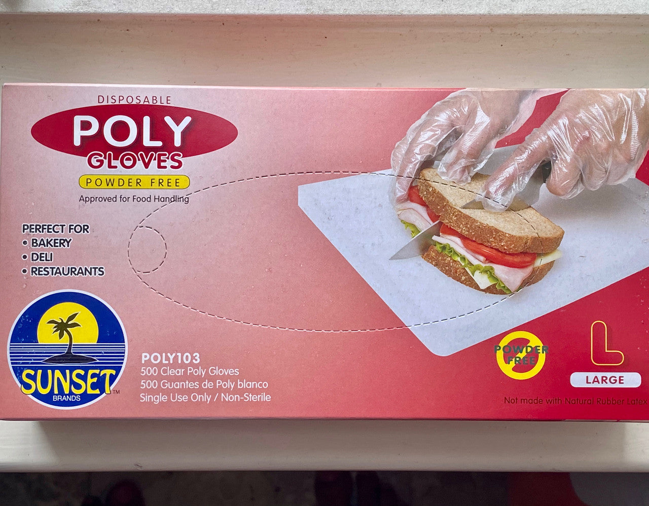 Sunset - Gloves - Poly - Large