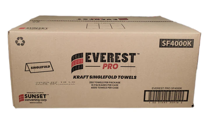 Everest Pro/ Five Star - Kraft Hand Towel - Single Fold