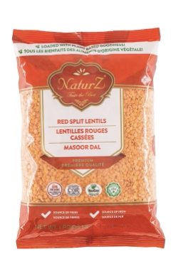 NaturZ - Red Split Lentils - 2Lb