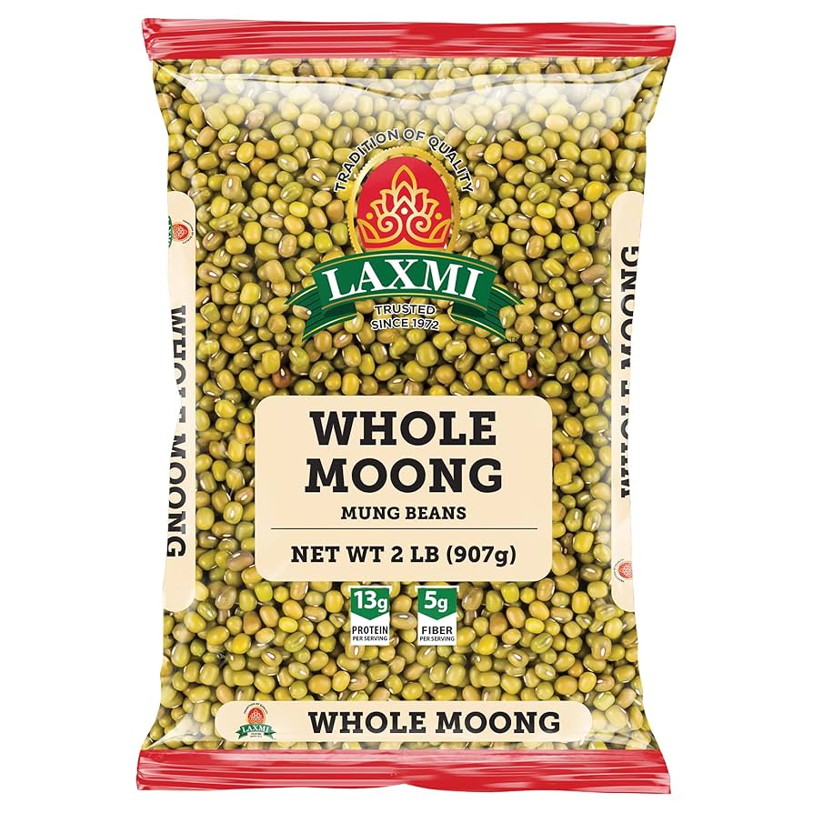 Laxmi - Moong Whole - Bold - 2Lb