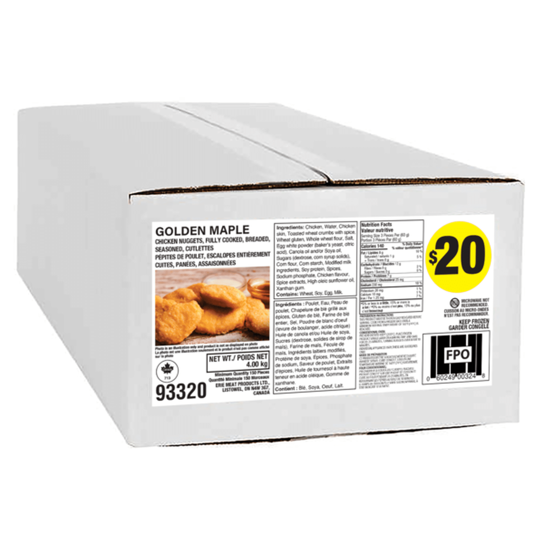 Golden Maple - Chicken Nuggets - 21-23g