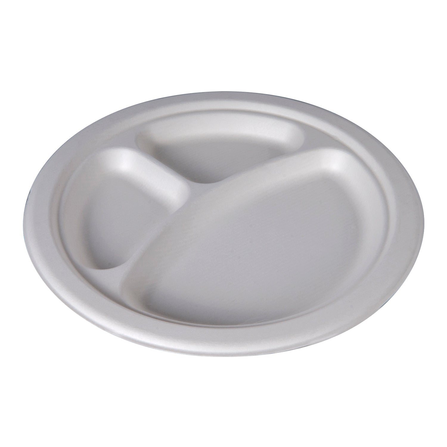 Green Ville - 9" Bagasse Paper Plate - 3 Comp