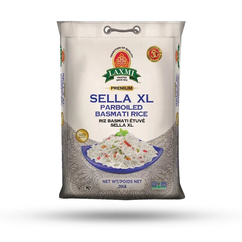 Laxmi - Sella XL Parboiled Basmati Rice - 20Lb