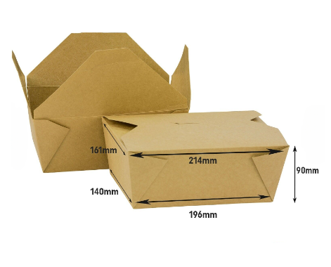 Kraft Deli Boxes 4 Flap  #4
