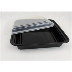 PCM - T48oz - Black Plastic Container Combo