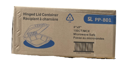 SLPP - 8X8X3 - Single Compartment Container