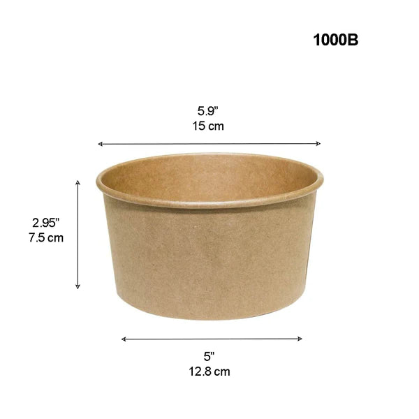 Kraft Paper Salad Bowl - 32 Oz