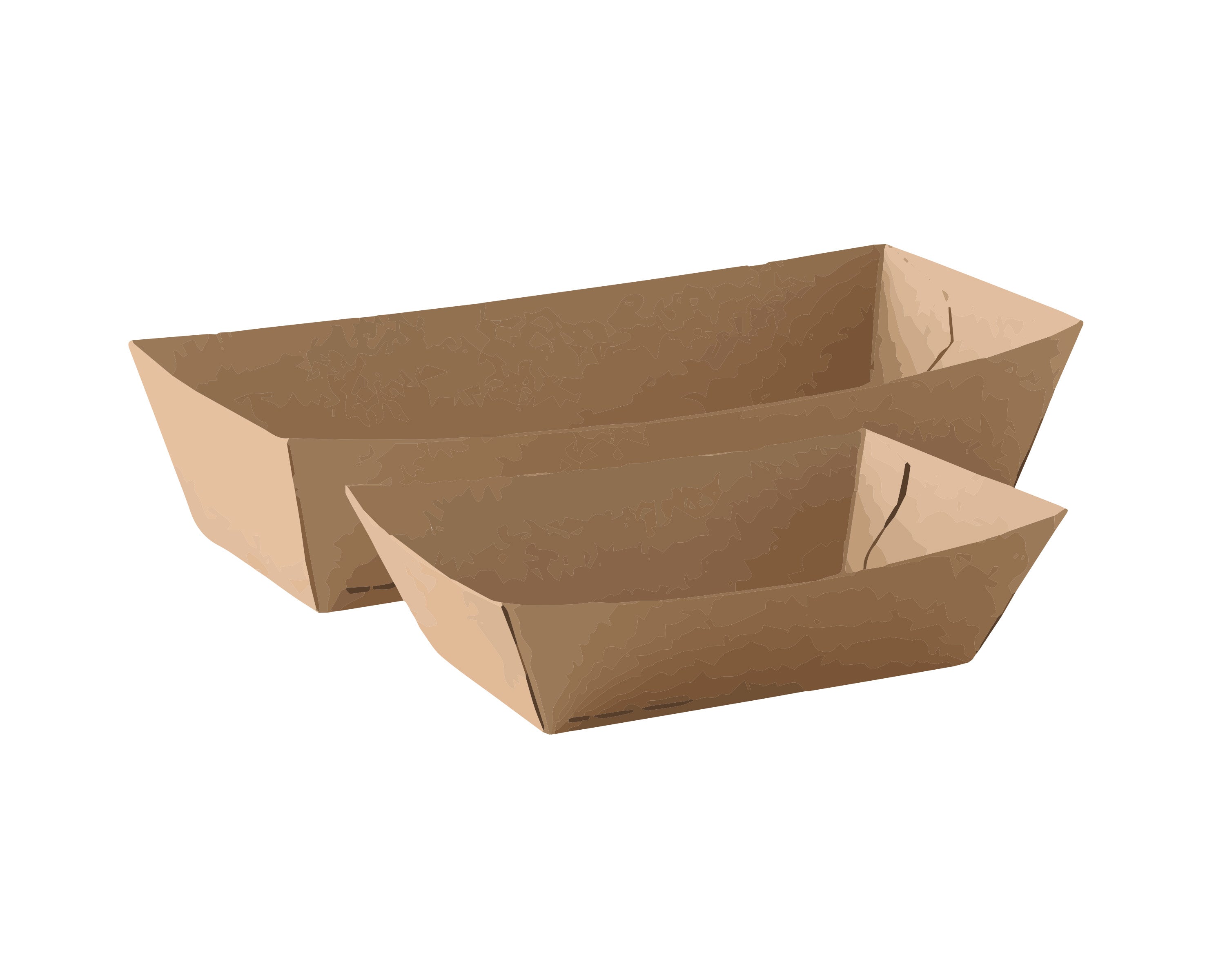 EcoGreen - Food Trays - Kraft - #6