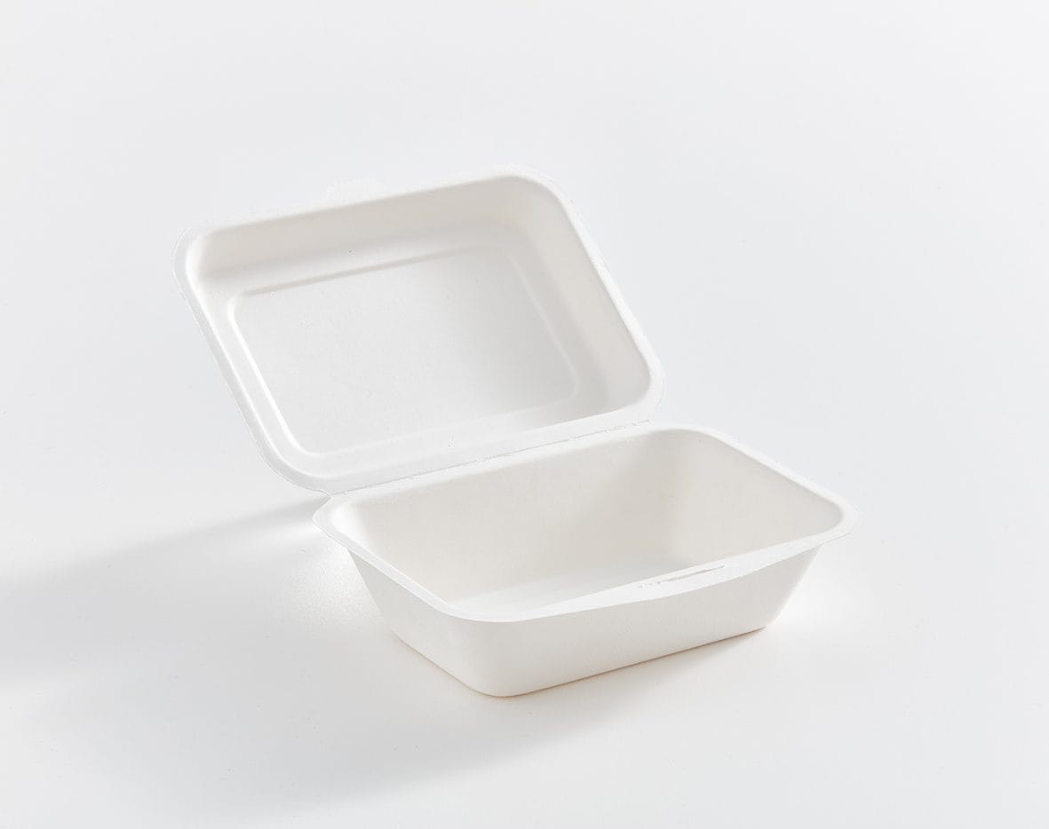 EcoGreen - 7X5X2.5 Bagasse Hinged Lid Container