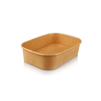 Ecomates - Kraft Salad Bowl - Rectangular - 22oz