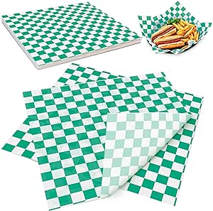 Checkered Sheets - Green - 12"x12"