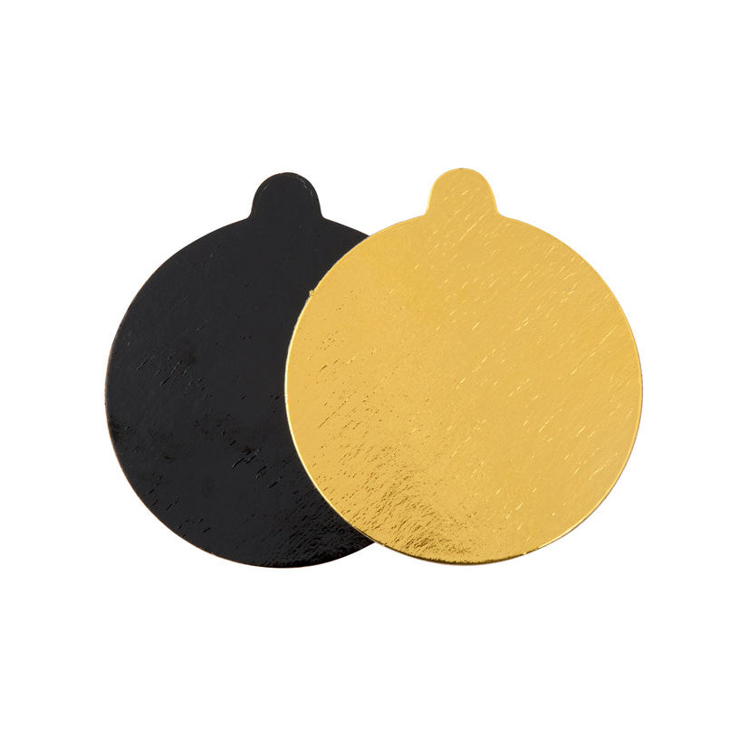Enjay - Black/Gold 0.045" Round Tab Board - 4"