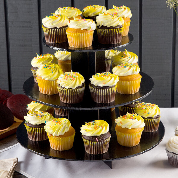 Enjay 3 Tier Cupcake Stand Black - A2Z Cash N Carry