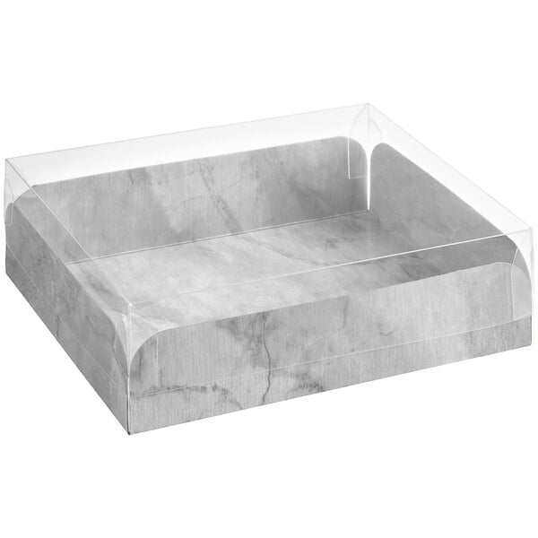 Enjay 6x8 Marble Meats and Treats Box with Lid 100 Ct - A2Z Cash N Carry