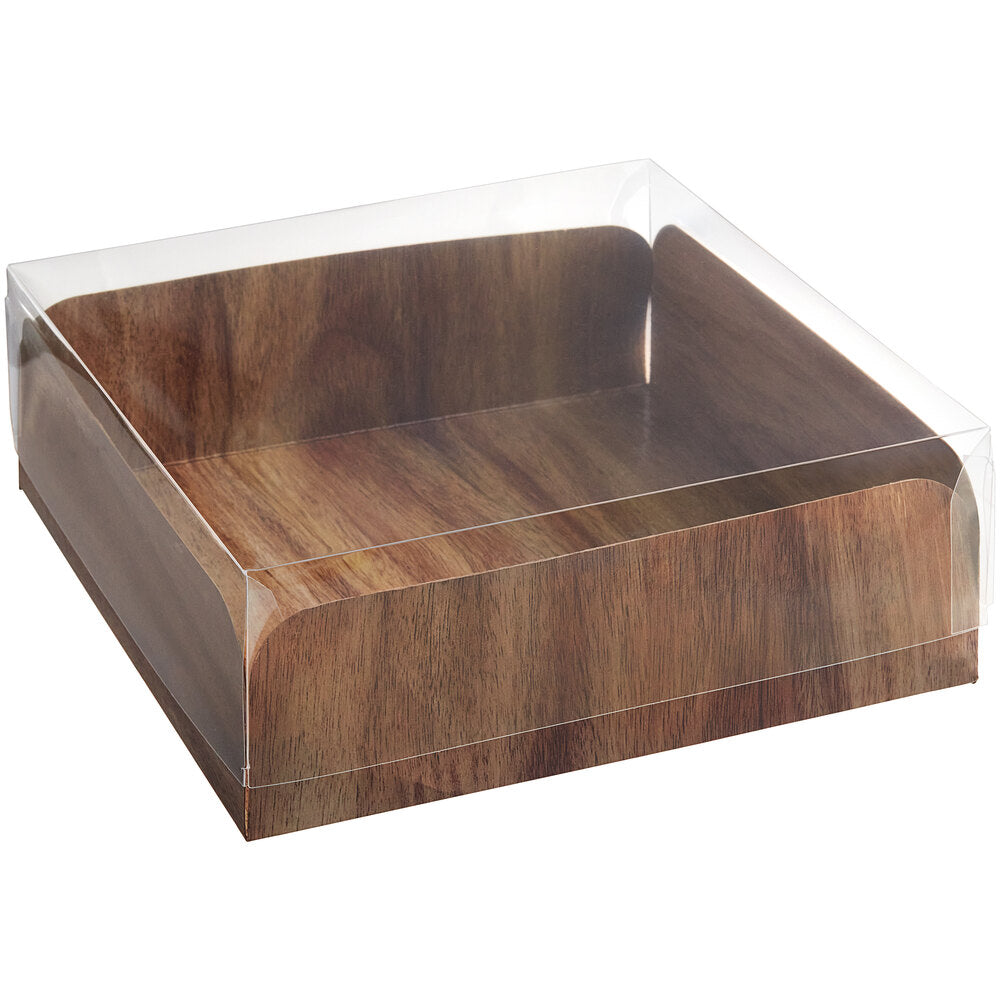 Enjay 8x8 Wood Meats and Treats Box with Lid 75 Ct - A2Z Cash N Carry