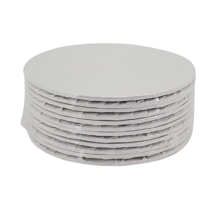 Enjay Cake Board Round White 8x1/4 - A2Z Cash N Carry