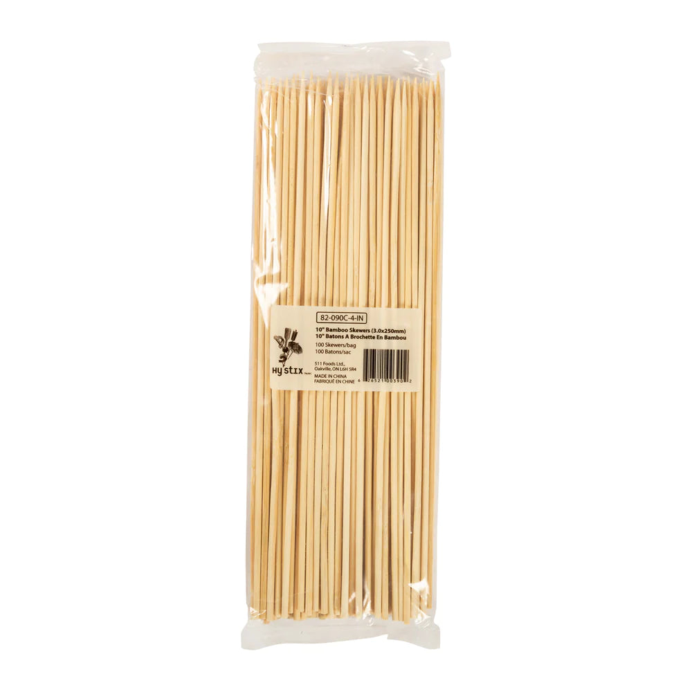 Hy Stix Skewer Bamboo 10" 82-090C-4