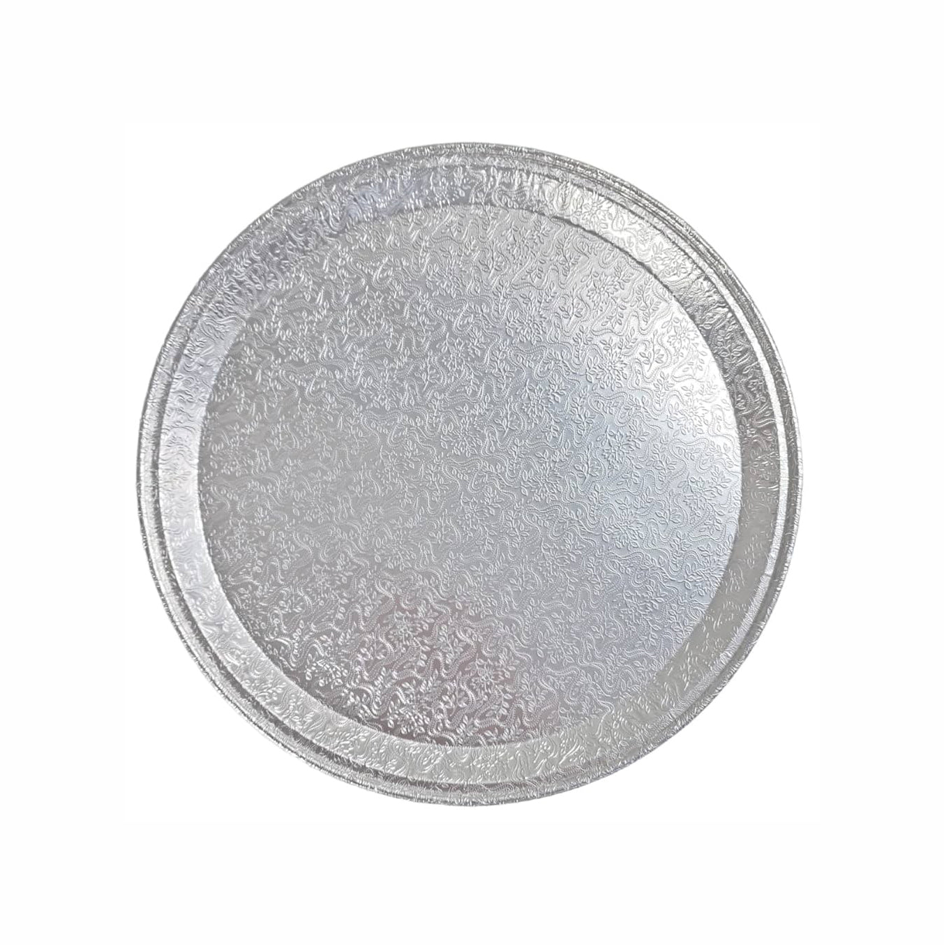 Mark's Choice - 16" Foil Round Embossed Tray - 50Ct