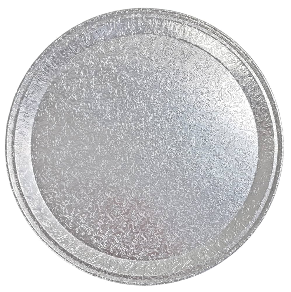 Mark's Choice - 16" Foil Round Embossed Tray - 50Ct