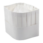 Hy Five 7" Chef Hat Paper Flat Pack CHP-FP7