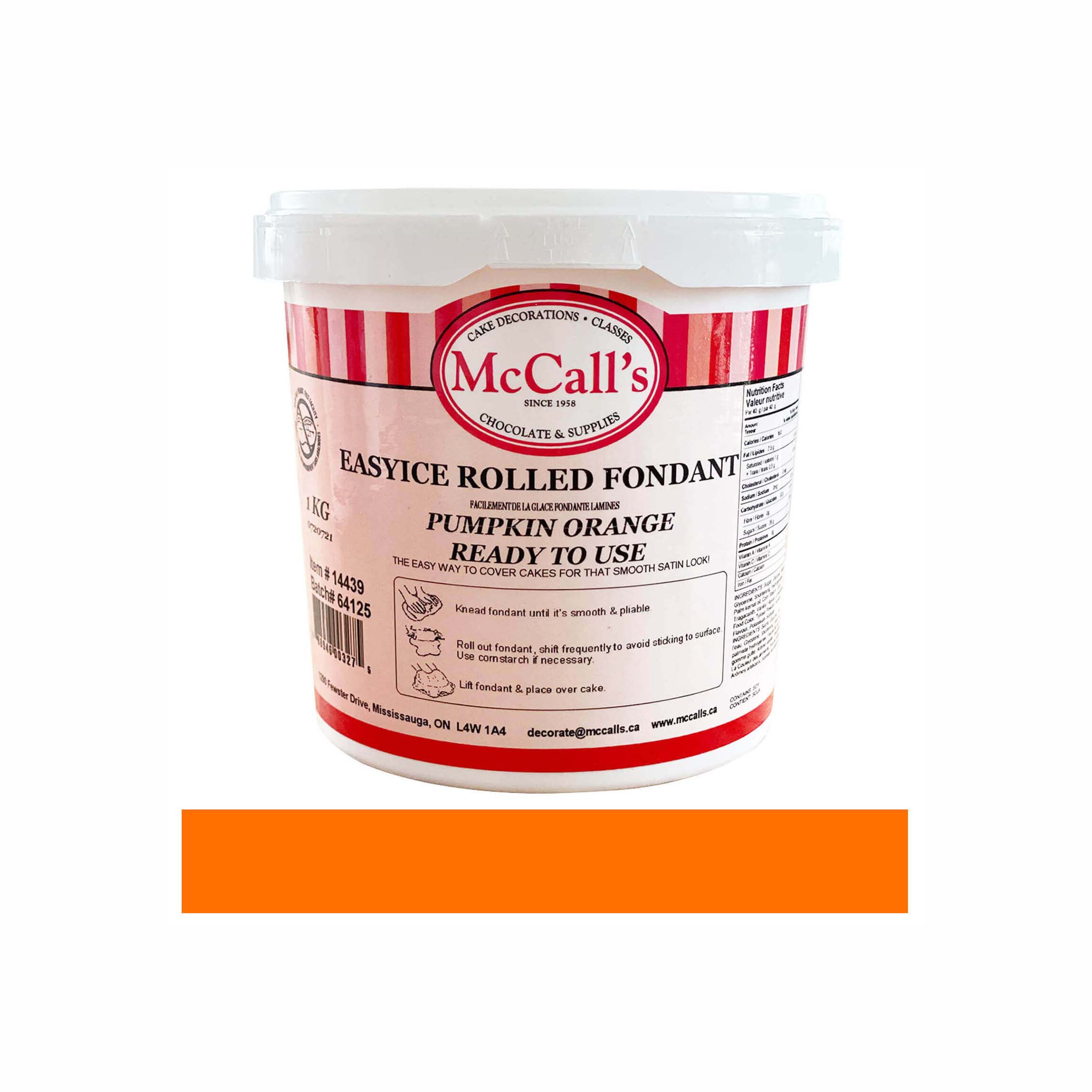 McCall's - Fondant Easyice Pumpkin Orange Pumpkin