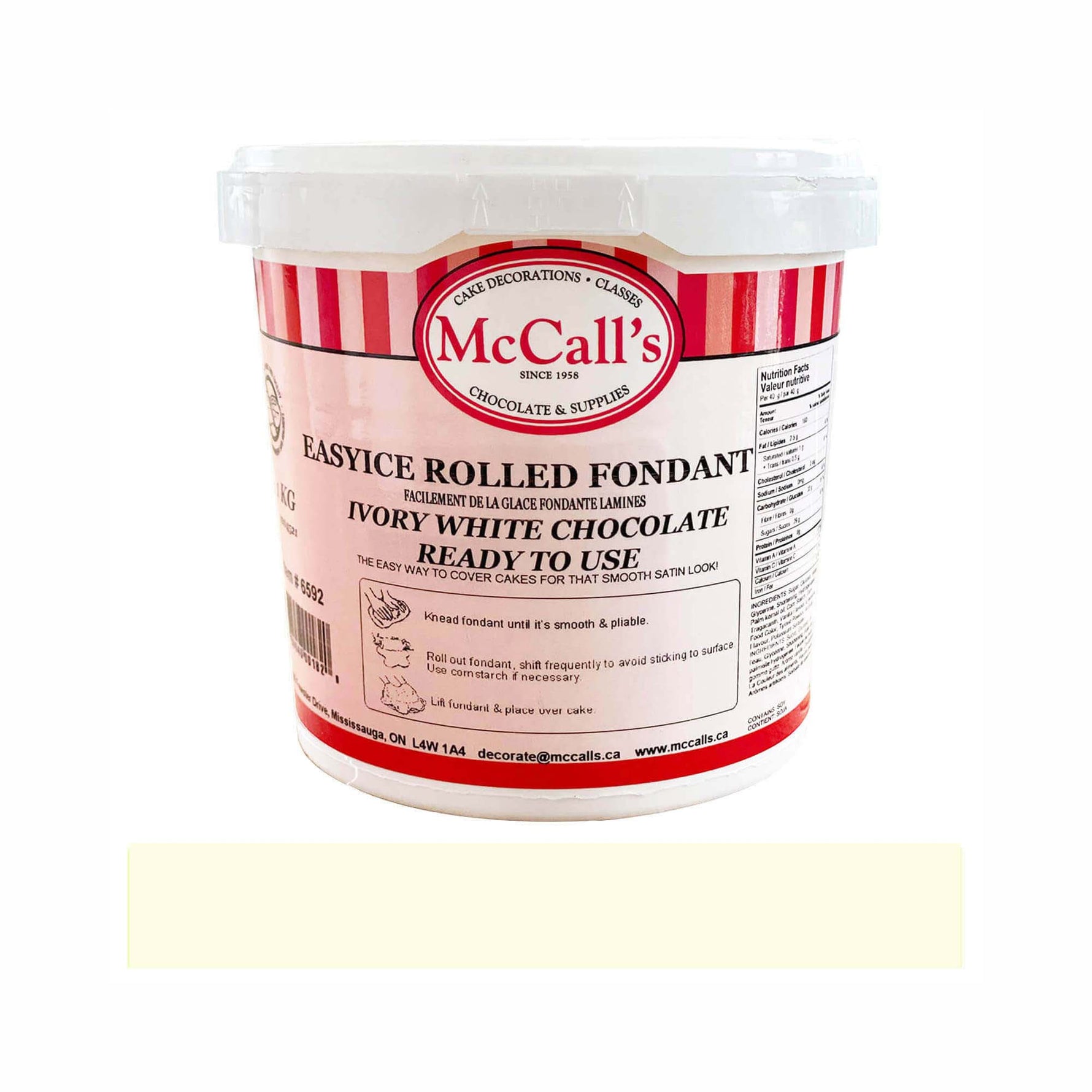 McCall's - Fondant Easyice White Chocolate Ivory