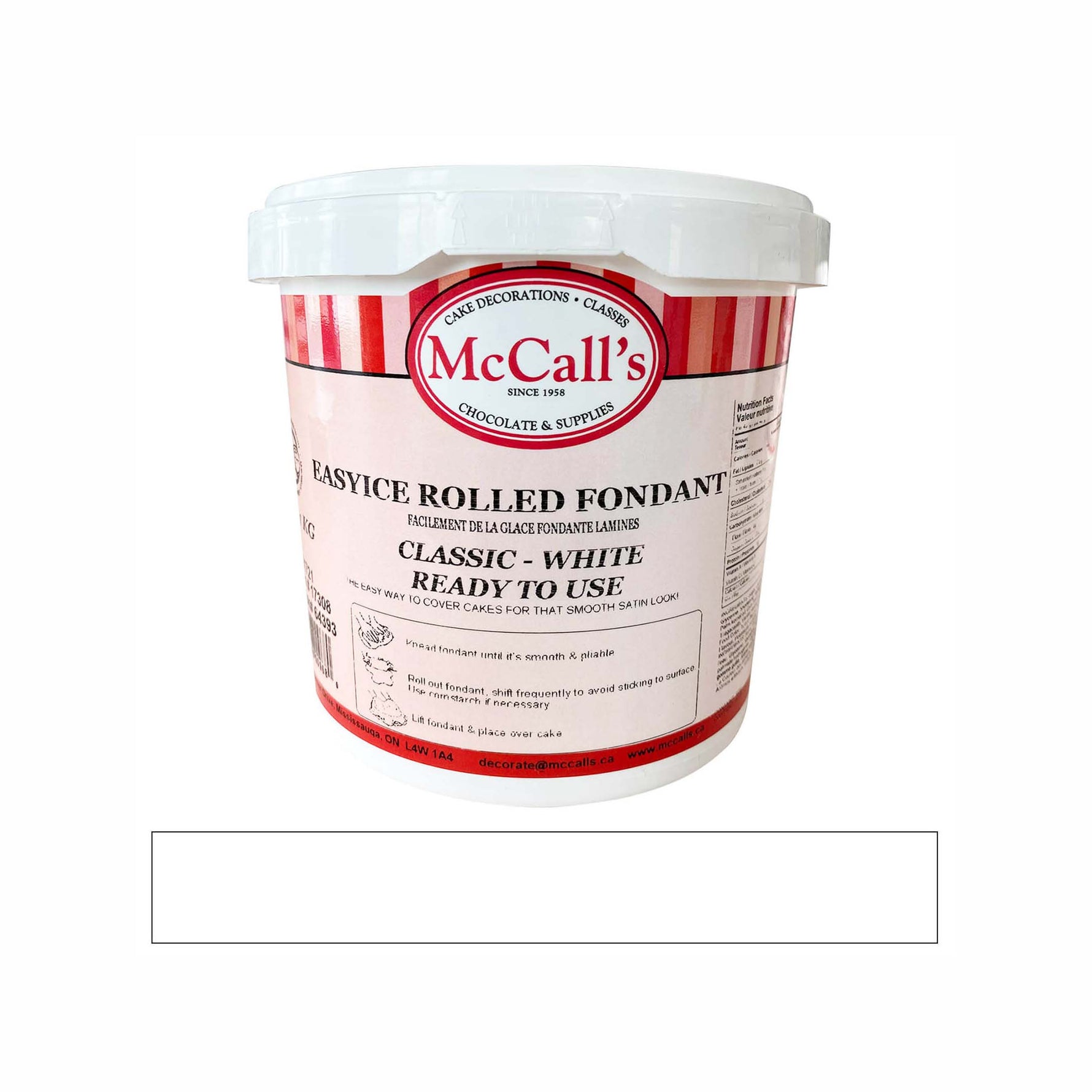 McCall's - Fondant Easyice White Professional