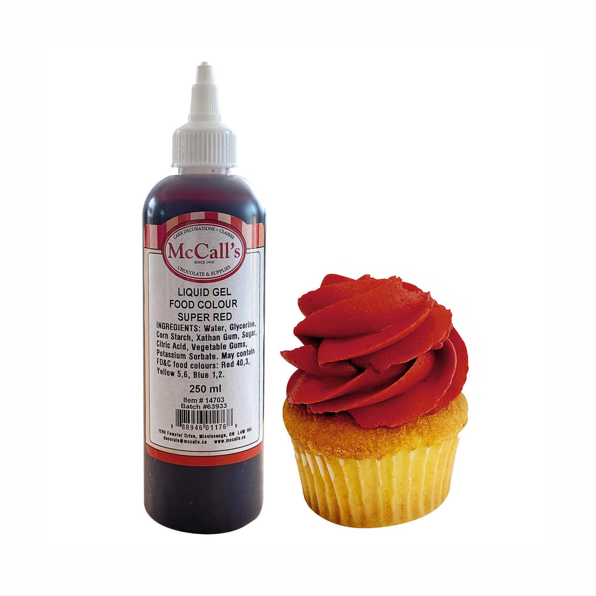 McCall's - Gel Liquid Food Color Super Red 10.5Oz