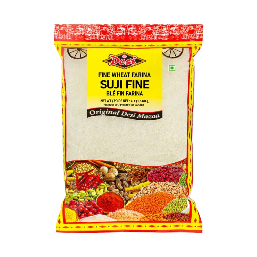 Desi Suji Fine Farina 4lb - A2Z Cash N Carry